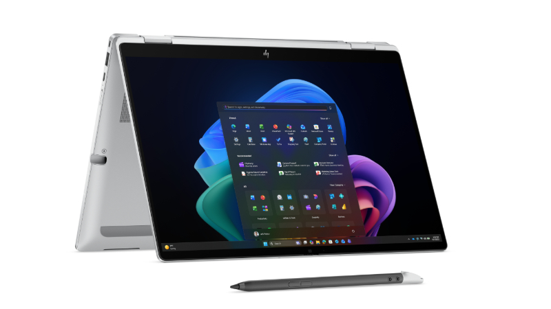 Das Bild zeigt den nuen EliteBook X Flip G2i Next Gen AI PC. 